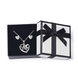 Paper Jewelry Set Box Square Boxes for Necklaces and Earring Jewelry Display Box