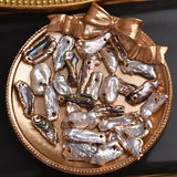 10Pcs 14K Filled Colorful Freshwater Pearl Charms DIY Jewelry Pendants