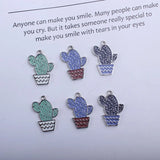 60Pcs Glazing KC Alloy Plant Style Earring Necklace Pendant Charms
