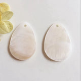 60Pcs Natural Shell Bead Pendants Charms 18x25MM Water Drop Shape Jewelry
