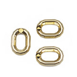 25mm ABS Plastic UV Plating U-shaped Trimming Buckle Chain Opening Ring