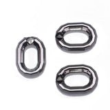 25mm ABS Plastic UV Plating U-shaped Trimming Buckle Chain Opening Ring