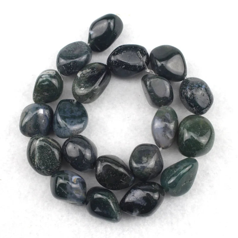 18-25mm Natural Indian Agate/African Jade Stone Beads DIY Jewelry Making Strand
