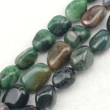 18-25mm Natural Indian Agate/African Jade Stone Beads DIY Jewelry Making Strand