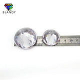18~65mm Round Brilliant CZ Stone 1pc 5A CZ Synthetic Gems For Jewelry