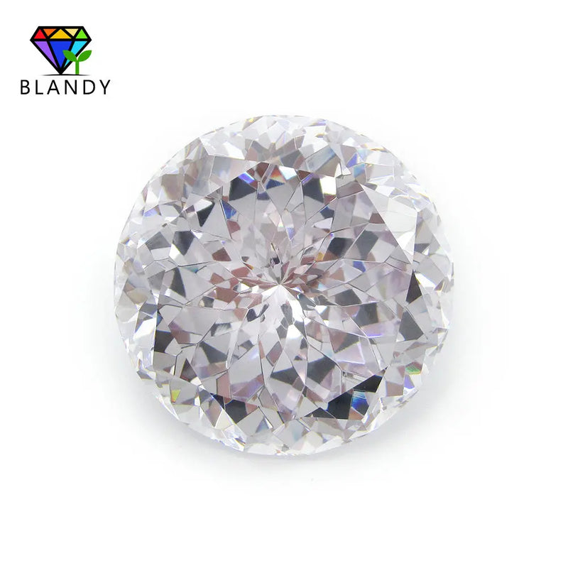 18~65mm Round Brilliant CZ Stone 1pc 5A CZ Synthetic Gems For Jewelry