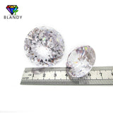 18~65mm Round Brilliant CZ Stone 1pc 5A CZ Synthetic Gems For Jewelry