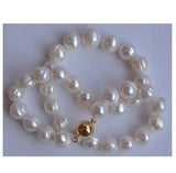 18mm Peacock Round Freshwater Pearl Necklace