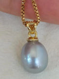 South Sea Gray Pearl Pendant Necklace
