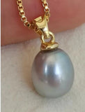 South Sea Gray Pearl Pendant Necklace