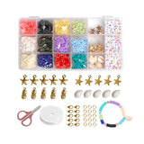 Polymer Clay Beads Chip Disk Round Beads Mix DIY Jewelry Making Kit