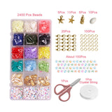 Polymer Clay Beads Chip Disk Round Beads Mix DIY Jewelry Making Kit
