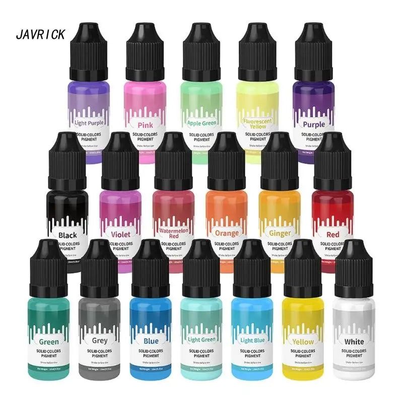 18 Colors Semi-transparent Epoxy Resin Pigment for Art Paint