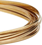 18 Gauge Half Round Copper Wire Yellow Brass Jewelry Beading Craft 16.5 Feet