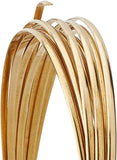 18 Gauge Half Round Copper Wire Yellow Brass Jewelry Beading Craft 16.5 Feet