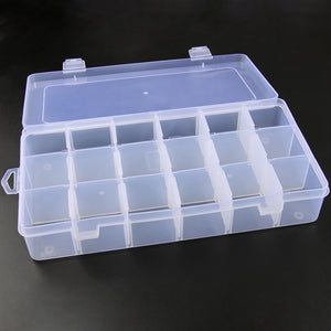 18 Grids Storage Box Jewelry Earring Bead Holder Case Display Organizer