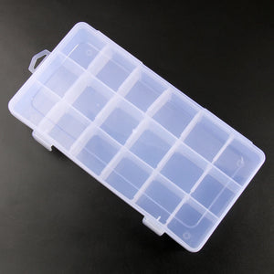 18 Grids Storage Box Jewelry Earring Bead Holder Case Display Organizer