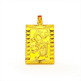 18K Yellow Dragon Pendant for Men Women - Wedding Engagement Gift - Pendant Only