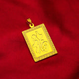 18K Yellow Dragon Pendant for Men Women - Wedding Engagement Gift - Pendant Only