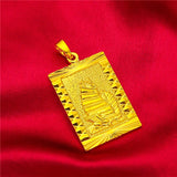 18K Yellow Dragon Pendant for Men Women - Wedding Engagement Gift - Pendant Only
