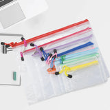 18 Pack Waterproof Zipper File Bags Document Pouch Multipurpose Travel Bags