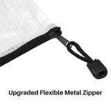 18 A5 Mesh Zipper Pouch, Zipper File Bags for School and Travel