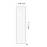18 Pcs 5.7 Inch Silicone Bookmark Mold DIY Epoxy Resin Craft Transparent Mold