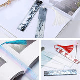 18 Pcs 5.7 Inch Silicone Bookmark Mold DIY Epoxy Resin Craft Transparent Mold