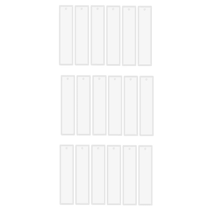 18 Pcs 5.7 Inch Silicone Bookmark Mold DIY Epoxy Resin Craft Transparent Mold