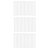 18 Pcs 5.7 Inch Silicone Bookmark Mold DIY Epoxy Resin Craft Transparent Mold