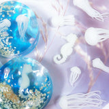 18 Pcs Mini Jellyfish Resin Filler Epoxy Mold DIY Crafts Jewelry Making