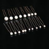 18 Pcs Pearls Hair Pins Clips for Bride Wedding Hair Accessories
