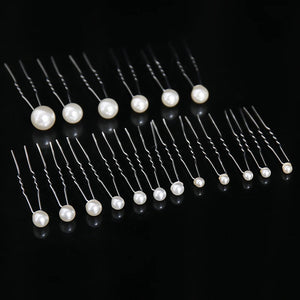 18 Pcs Pearls Hair Pins Clips for Bride Wedding Hair Accessories