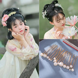 18 Pcs Hanfu Hair Clips Head Jewelry Set Women U Shape Hair Accessories