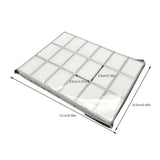 18 Pieces Jewelry Display Box Portable Crystal Case Earring Organizer
