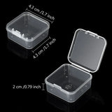 18 Mini Plastic Clear Storage Box for Small Items, Beads, Jewelry