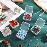 18 Mini Plastic Clear Storage Box for Small Items, Beads, Jewelry