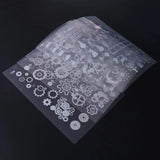 18 Sheets Resin Supplies Kit Holographic Magic Stickers for Silicone Molds
