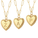 18 Styles Initial Necklace for Women Stainless Steel Long Chain Choker