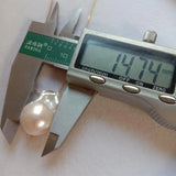 Baroque Pearl Pendant Necklace 925 Silver Chain 18k Plated
