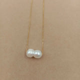 18" 925 Silver Pendant Necklace with Freshwater Baroque Pearl