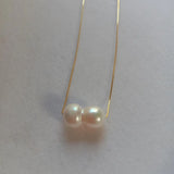 18" 925 Silver Pendant Necklace with Freshwater Baroque Pearl