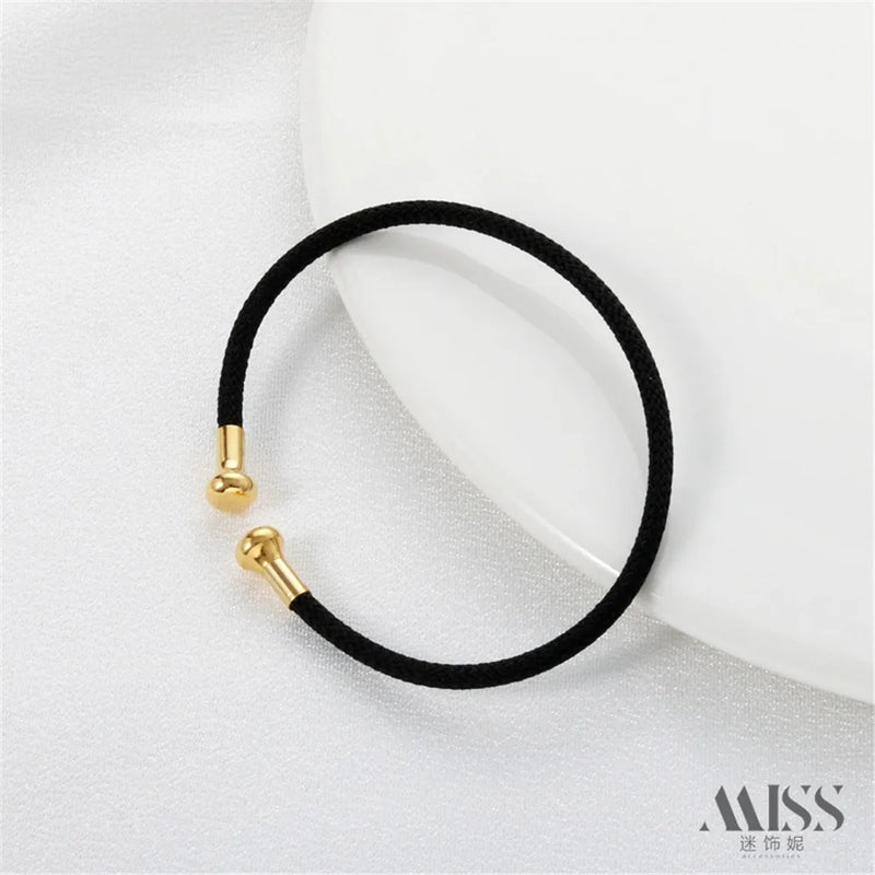 C-Shaped Braided Rope Bracelet for Adults, DIY Transit Couple Bracelet
