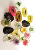 18pcs Mixed Clover Sunflower Insect Scorpion Pendant Crystal for DIY Jewelry