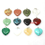 12pcs Natural Stone Pendants Charms Multicolor Shapes for Jewelry Making