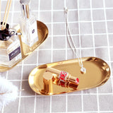 Small Stainless Steel Jewelry Tray Tea Tray Storage Pallet