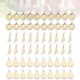 180 Pcs Unfinished Wood Earrings with Hooks, DIY Crafting Supplies