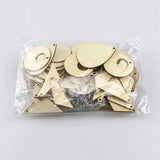180 Pcs Unfinished Wood Earrings with Holes and Hooks