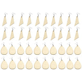 180 Pcs Unfinished Wood Earrings with Holes and Hooks