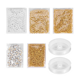 1800Pcs Beads Making Kit, Round & Alphabet Beads, Pearl Beads & Elastic String